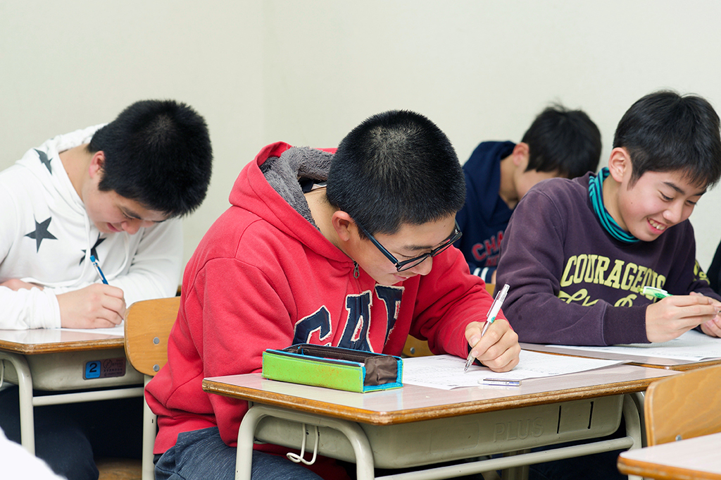 亀戸教室の中学生授業風景