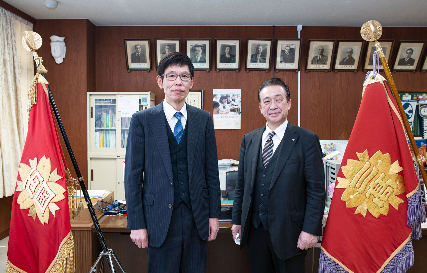 両国高校附属中学校金田校長先生とと早友学院高久学院長